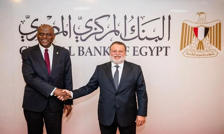 محافظ البنك المركزي يتباحث مع نظيره النيجيري حول تعزيز التعاون المشترك