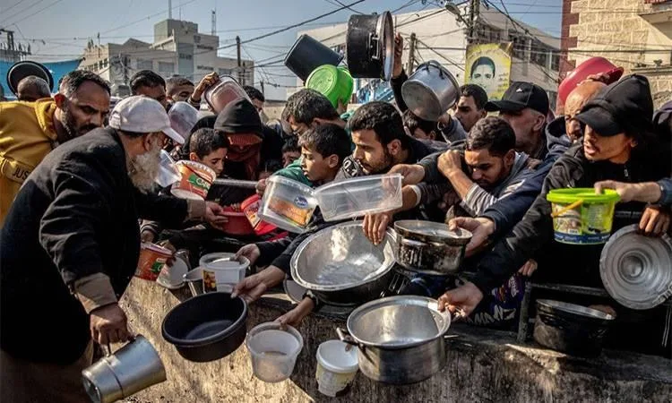 غزة مهددة بخطر المجاعة الشديدة نتيجة الجوع ونقص الإمدادات الغذائية