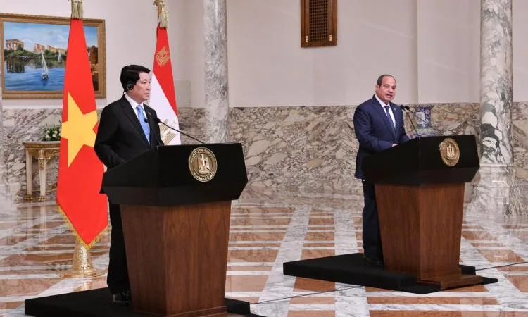 الرئيس السيسي ونظيره الفيتنامي يشهدان signing مذكرتي تفاهم في مجال التنمية