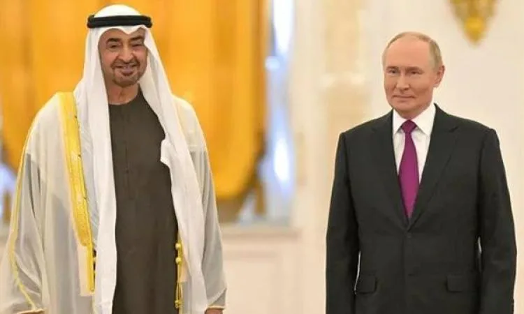 بوتين ومحمد بن زايد يناقشان قضايا الشرق الأوسط في الكرملين